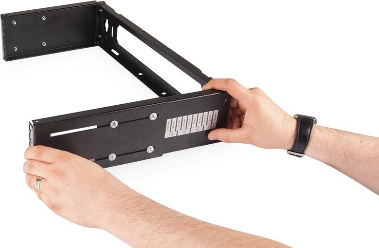 Kornizë muri për rack Digitus, 19", thellësi e rregullueshme, e zezë