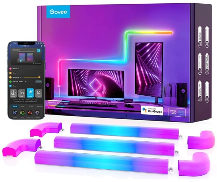 Ndriçim për gaming dhe televizor Govee Glide (8+4) RGBIC