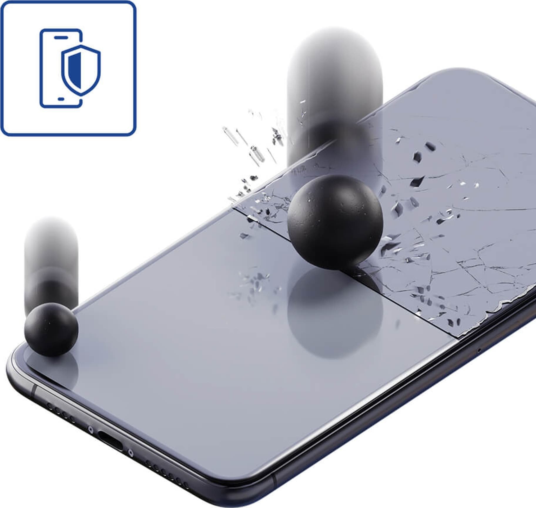 Xham mbrojtës 3MK FlexibleGlass për Apple iPhone 16 Plus, Hybrid Glass, transparent