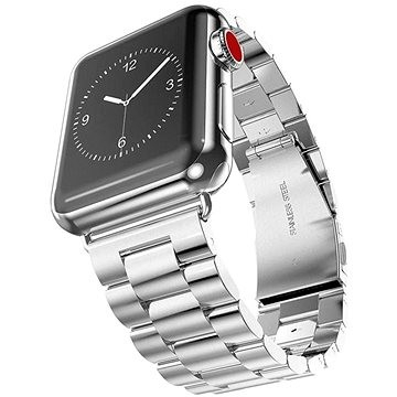 Rrip ore Eternico Elegance Metal Pro për Apple Watch, 38mm 40mm 41mm, çelik inox, argjendtë