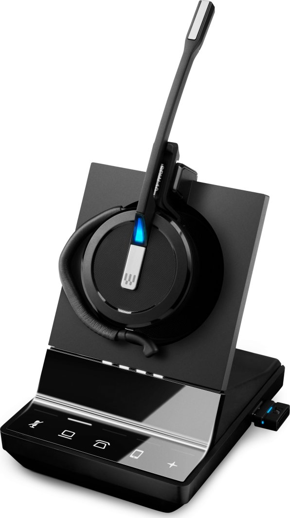 Kufje wireless EPOS IMPACT SDW 5016, DECT, bazë me lidhje triple, e zezë