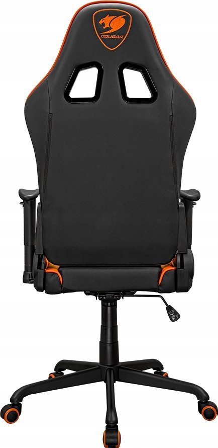 Karrige gaming Cougar ARMOR Elite, deri 120kg, lëkurë sintetike, e zezë portokalli