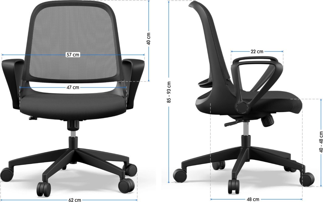 Karrige zyre SENSE7 Sopty, e zezë