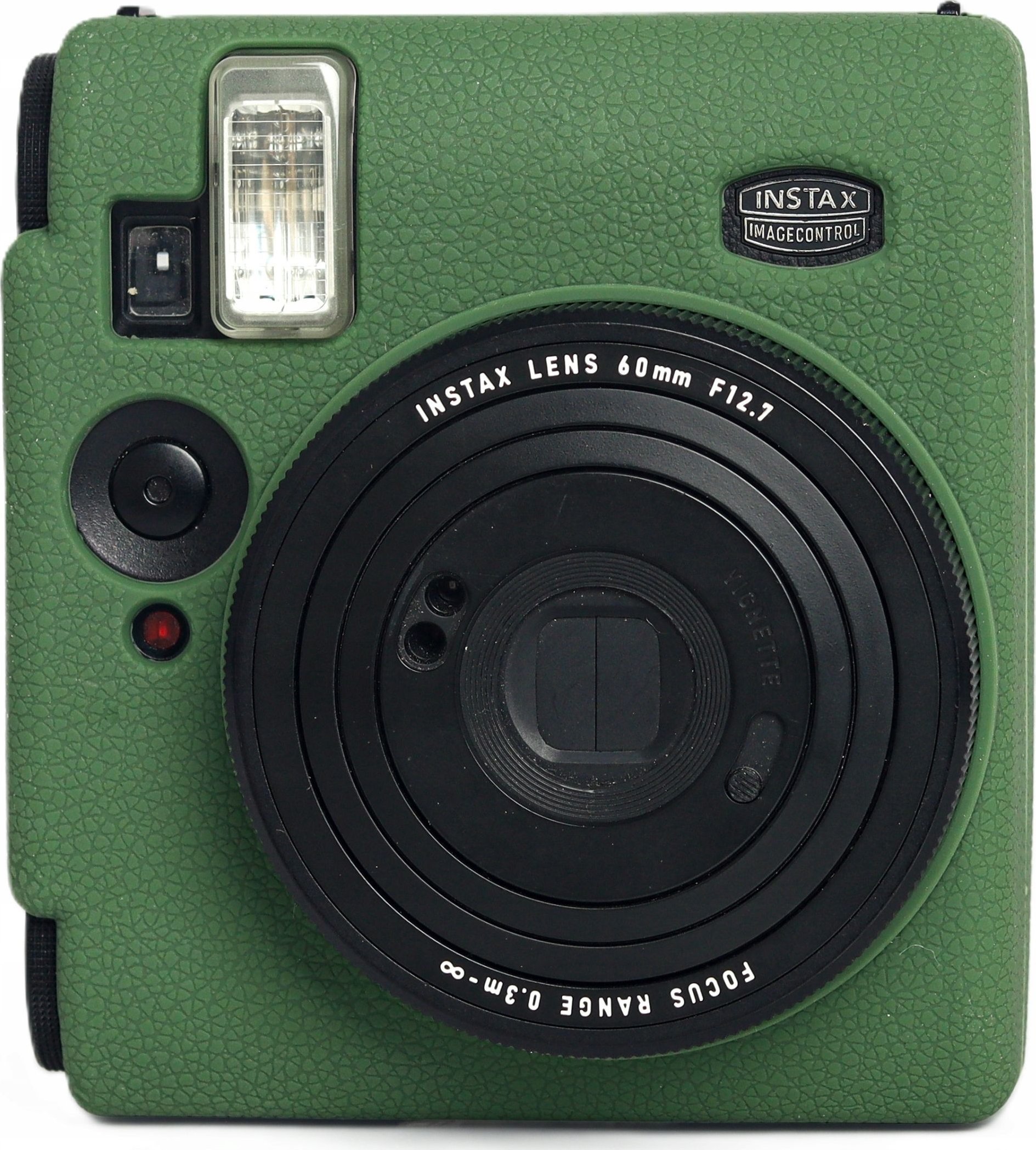 Mbulesë silikoni LoveInstant për kamera Fujifilm Instax Mini 99, teksturë lëkure, e gjelbër