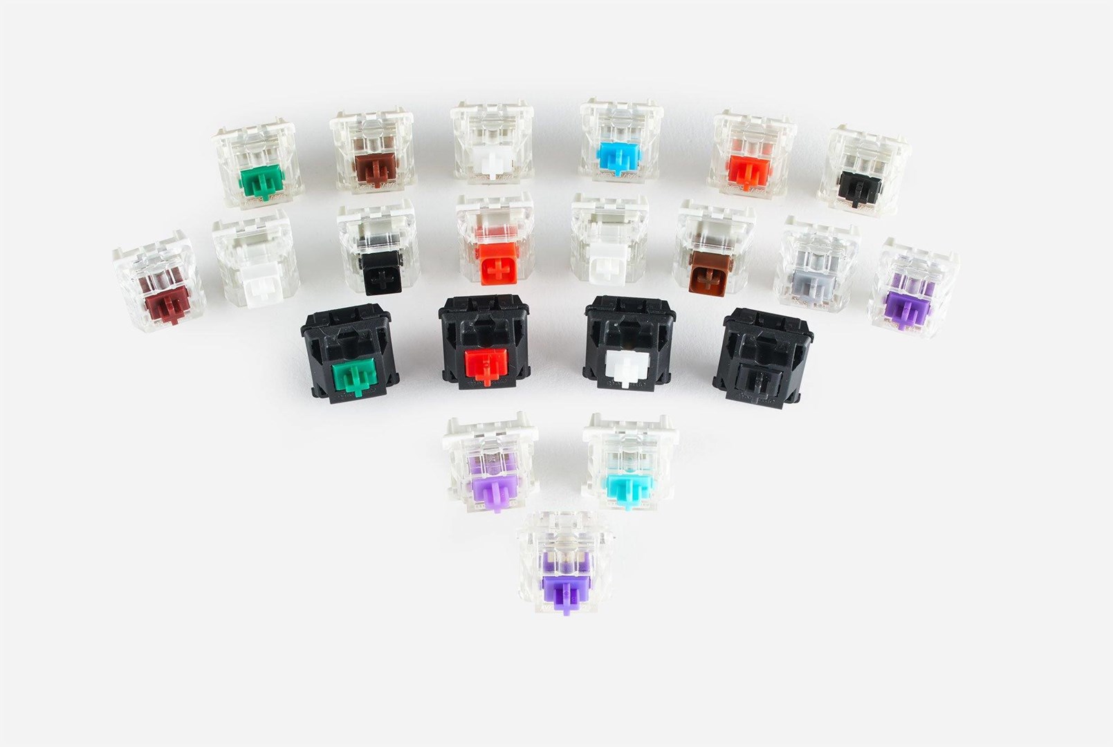 Çelësa mekanikë Kailh Pro Purple, 120 copë, vjollcë