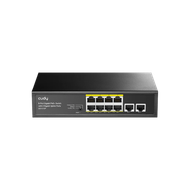 8-Port Gigabit PoE+ Switch with 2 Gigabit Uplink Ports GS1010P