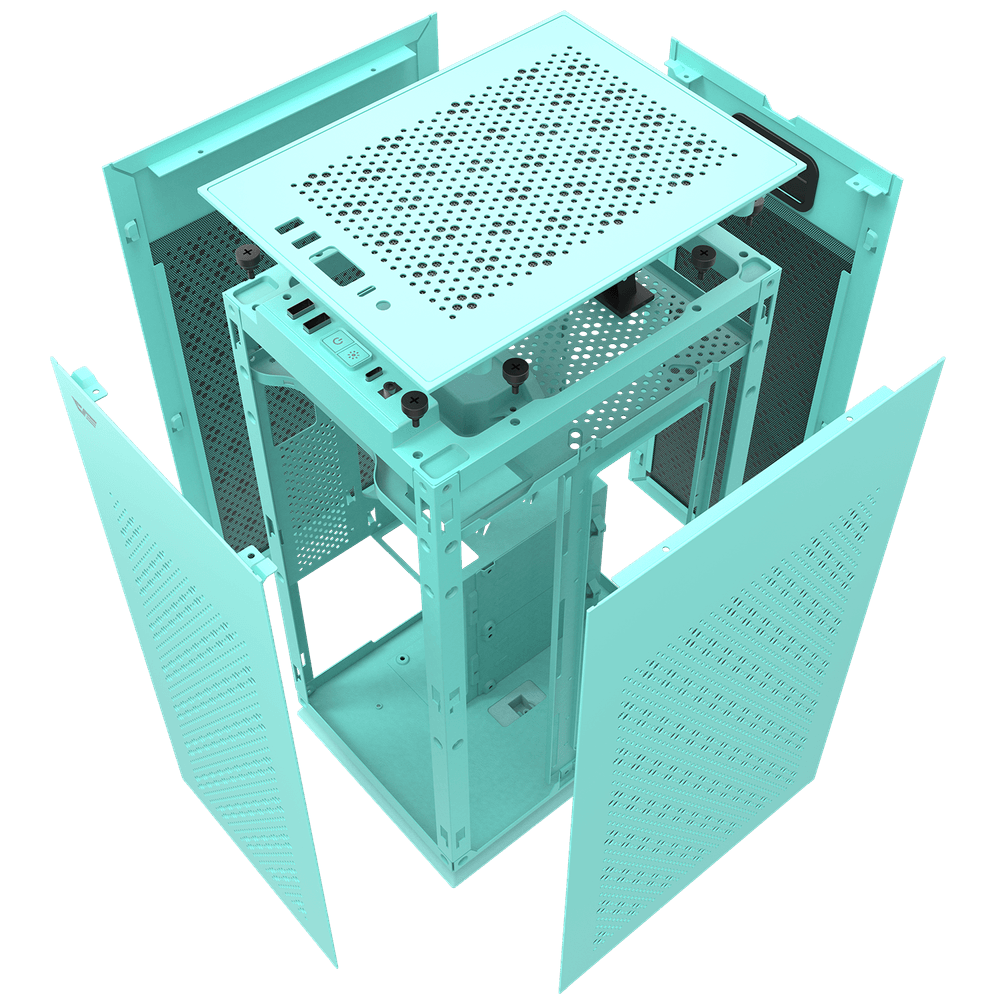 Kasë Darkflash DLH21, ITX Tower, e kaltër