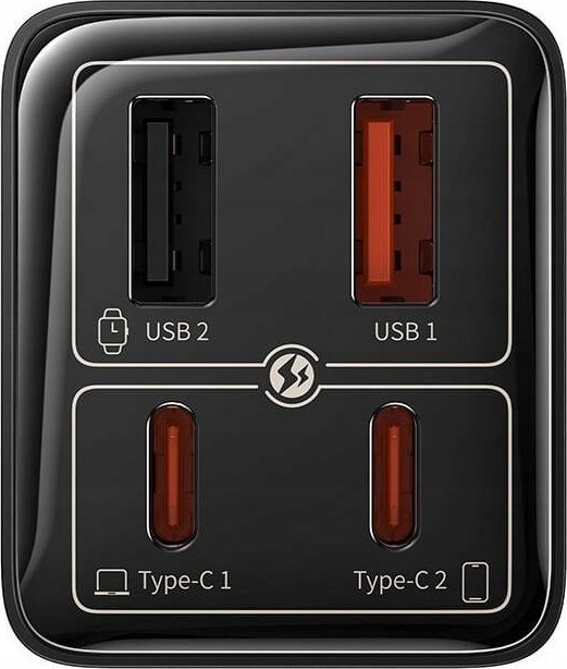 Полнач Baseus GaN6 Pro, 65W, црн