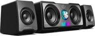 Altoparlantë kompjuteri Rebeltec 2.1 ROCK, me subwoofer, LED RGB, të zinj