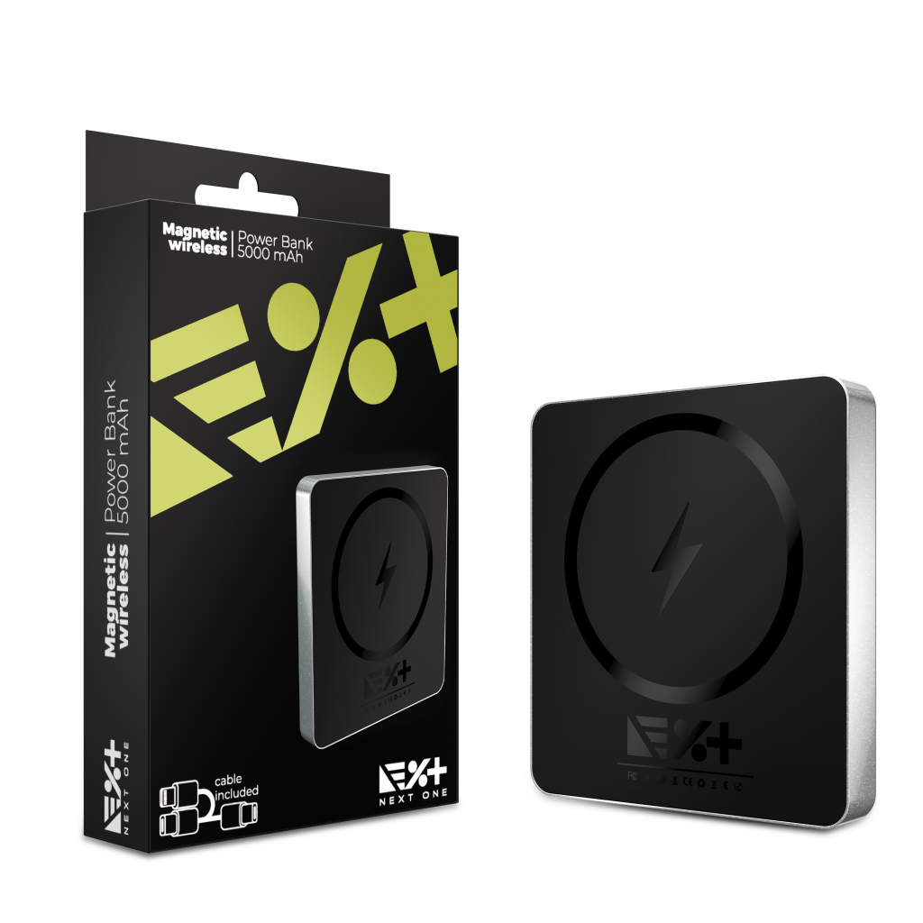 [OUTLET] Powerbank Next One Magnetic Wireles, 5000 mAH