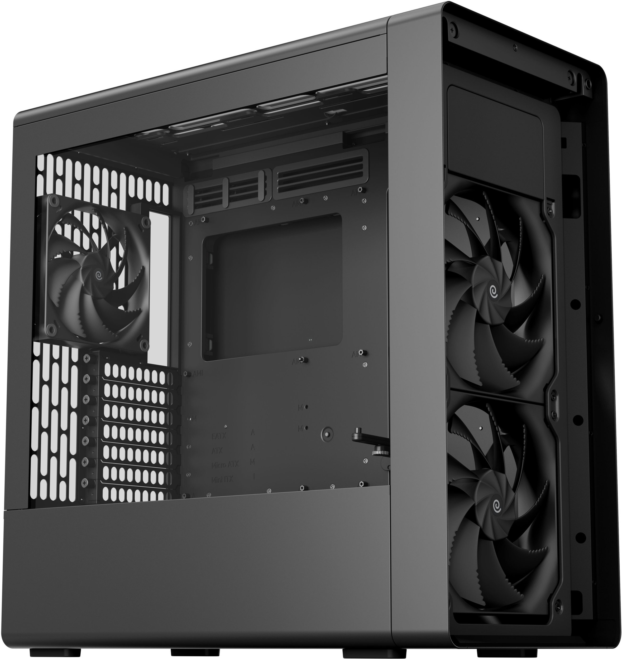 Kasa PC HAVN BF 360 FLOW, Mid Tower, xham i kalitur, e zezë