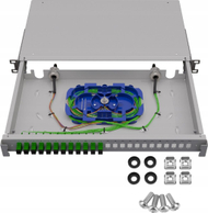 Panel optik Stalflex TFSP-19-1U-24S-SC-G, 24 porta, 1U, gri