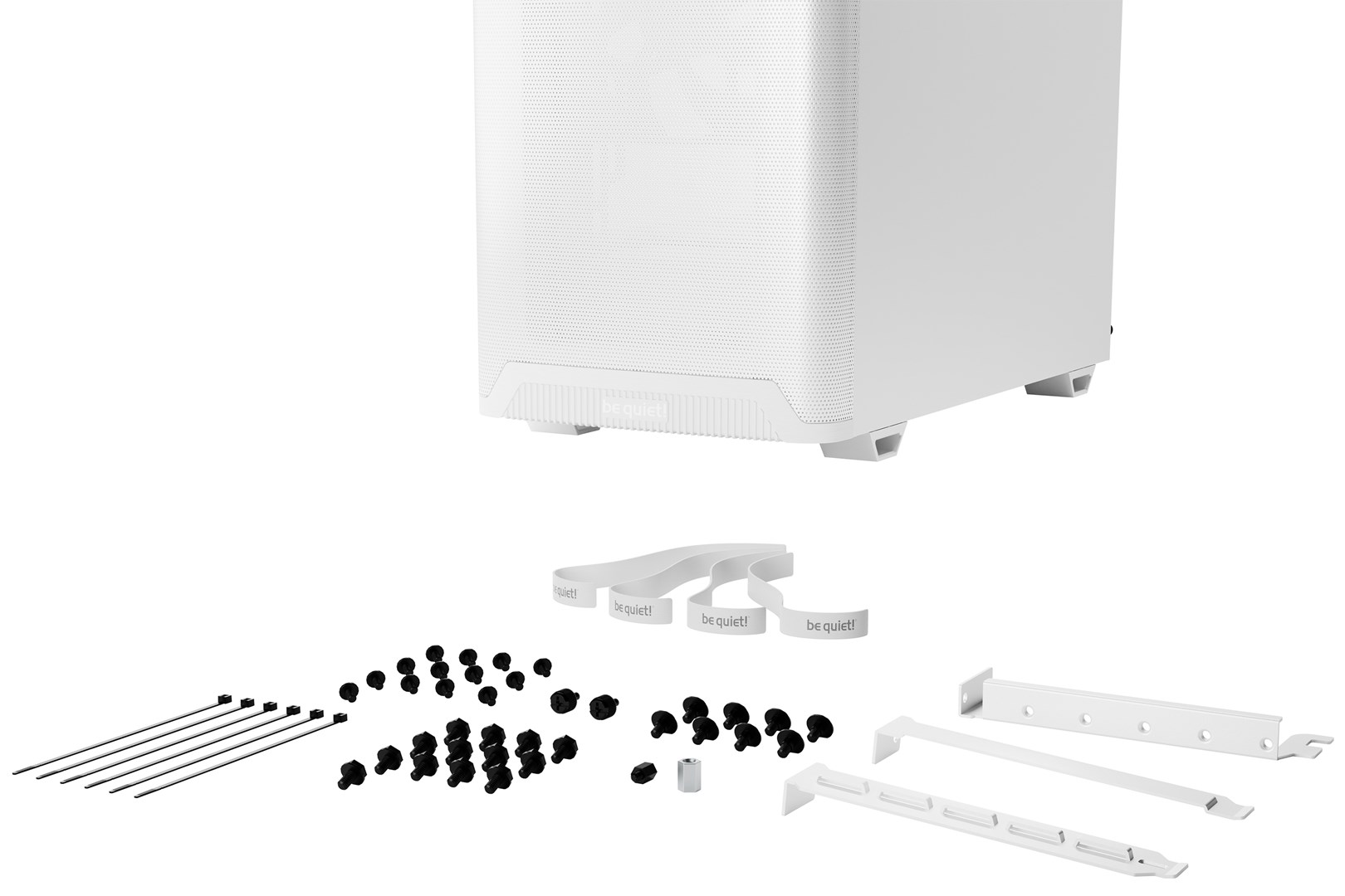 Kornizë gaming Be quiet Pure Base 501 Airflow, mid tower, xham i temperuar, e bardhë
