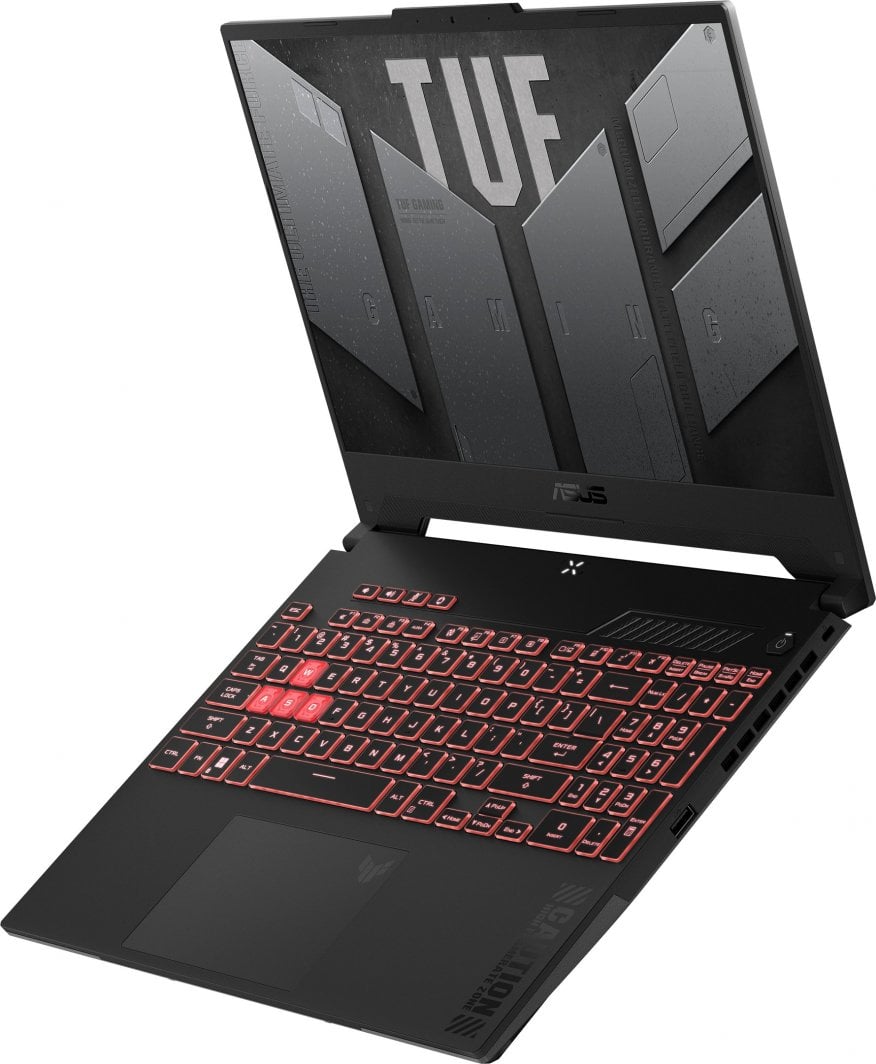 Laptop ASUS TUF Gaming A15, 15.6", AMD Ryzen 9 8945HS, 16 GB RAM, 1 TB SSD, NVIDIA GeForce RTX 4070, i zi dhe i hirtë