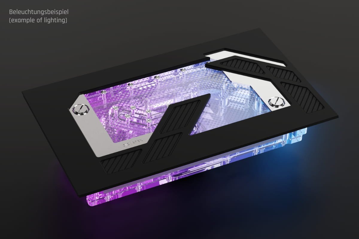 Pllakë distro Alphacool Apex Dark Base Pro 901, me pompë Apex, e zezë