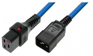 Kabllo furnizimi MicroConnect PC1376, C19 IEC Lock në C20, 3m, blu