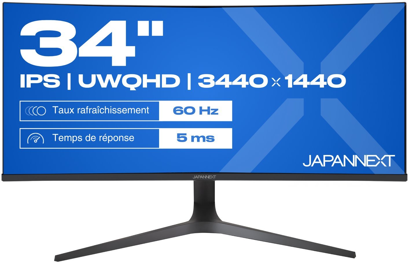Monitor i lakuar JapanNext UWQHD, 34", rezolucion ultrawide, i zi