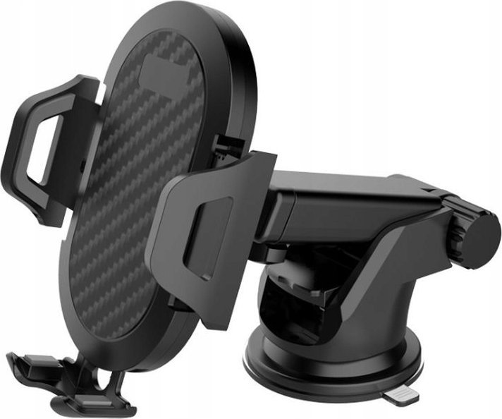 Mbajtëse telefoni për veturë OEM TC-081, për xham dhe pult, 360°, e zezë