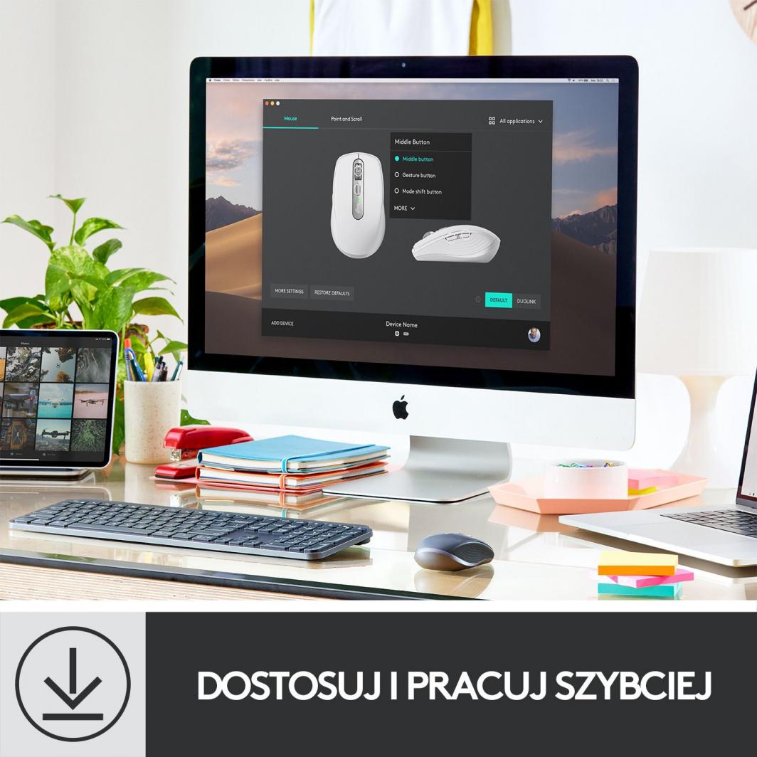 Maus Wireless Logitech MX Anywhere 3 (910-005990), rozë