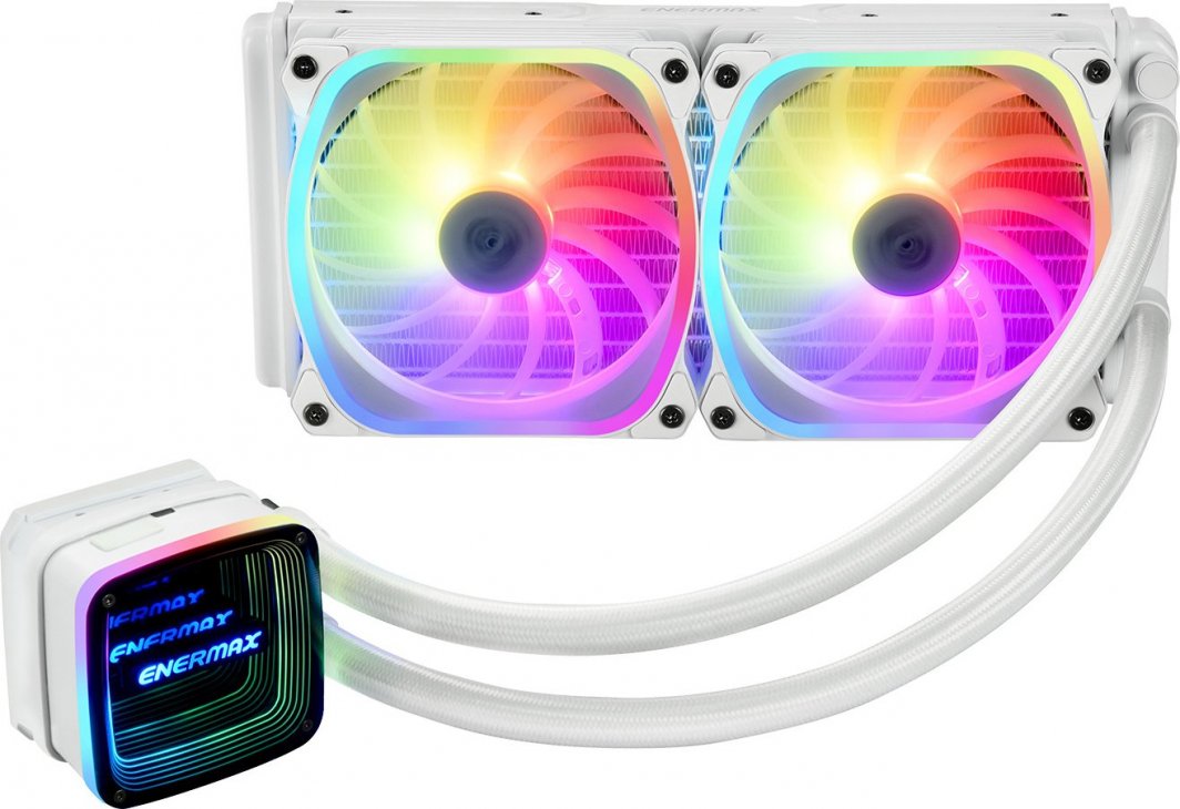 Ладилник за вода за процесор Enermax AquaFusion ADV 240, 240 mm, RGB, бел