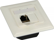 Kuti rrjeti InLine Socket Cat.6, 2x RJ45, e bardhë