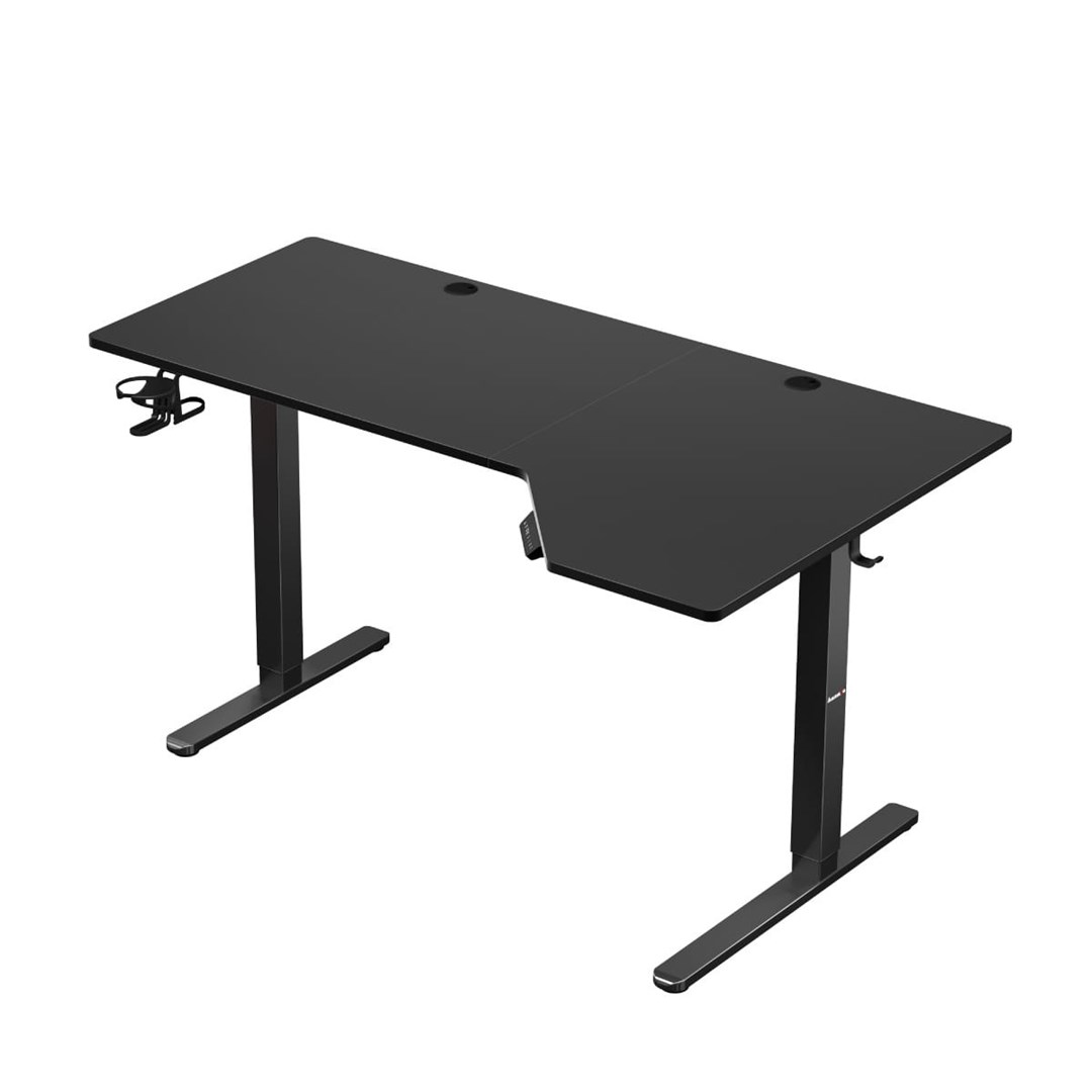 Tavolinë elektrike Huzaro Hero 9.1, 145 x 60 cm, lartësi 72-120 cm, e zezë