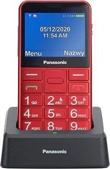 Telefoni Panasonic KX-TU155, 2.4", Dual SIM, i kuq