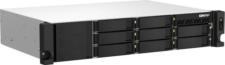 Server skedarësh Qnap TS-873AeU-4G, 8 slote disqesh, 2U rackmount, i zi