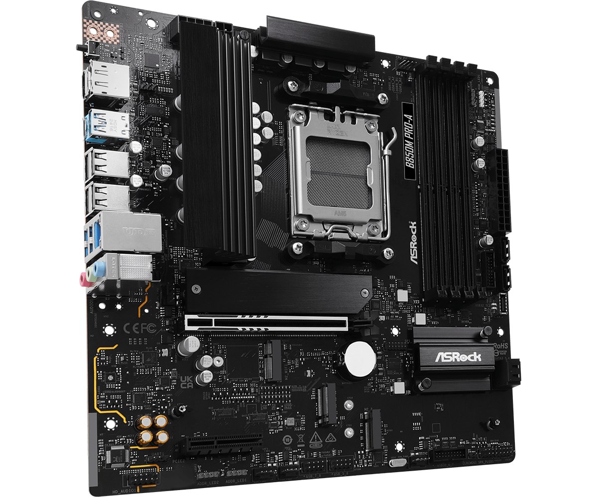 Pllakë amë Asrock B850M Pro-A, Socket AM5, DDR5, Micro ATX, e zezë