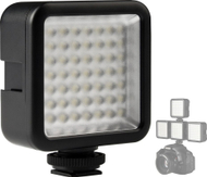Dritë LED Ulanzi W49, kompakte, për kamera dhe vlog, e zezë