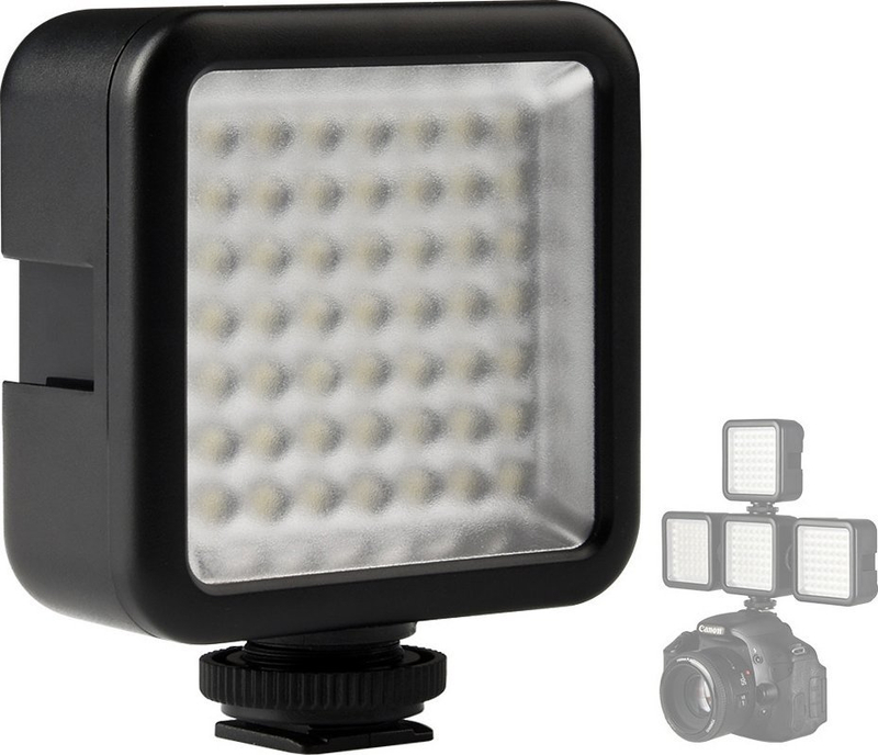 Dritë LED Ulanzi W49, kompakte, për kamera dhe vlog, e zezë