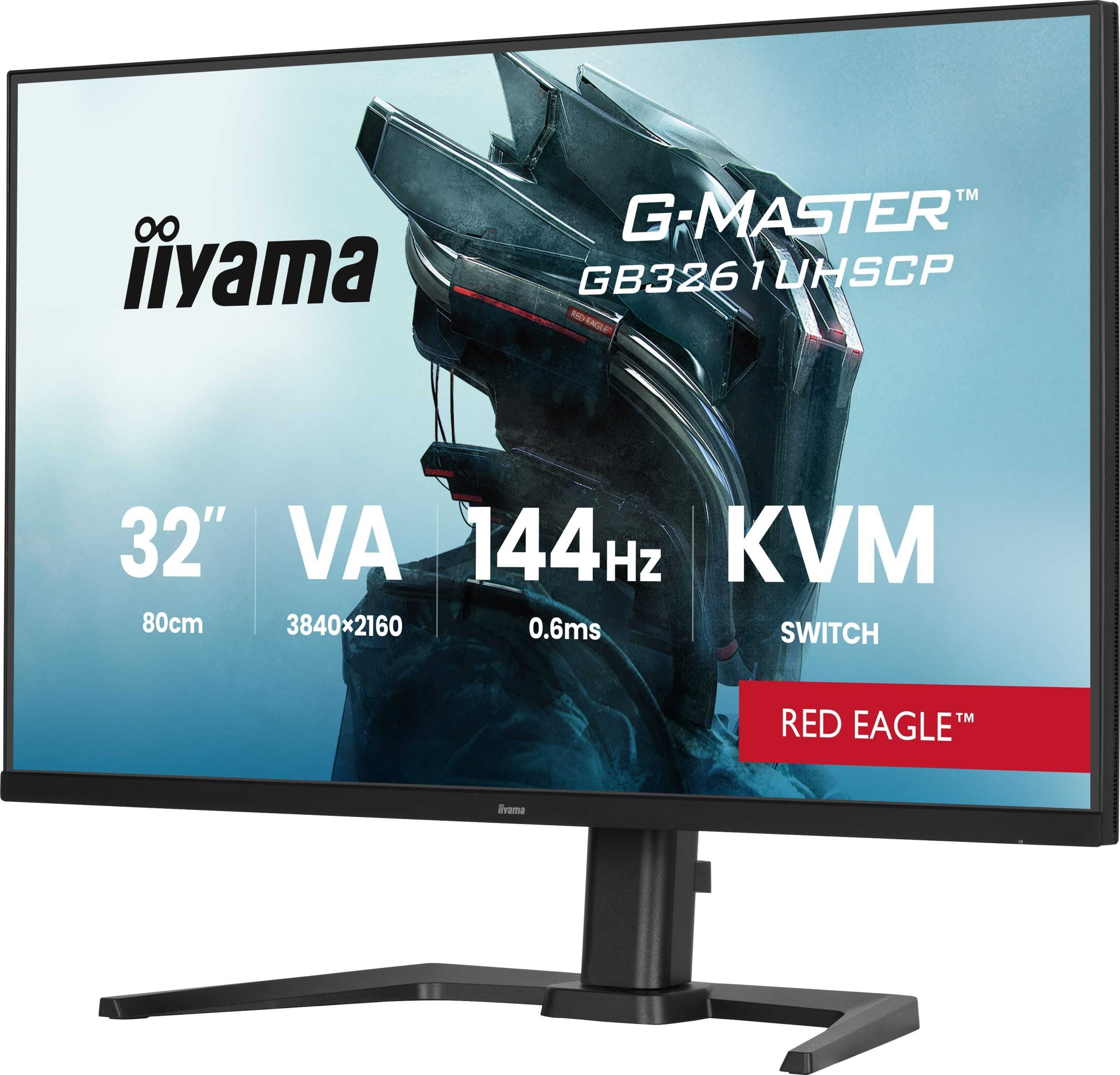 Monitor gaming iiyama G-MASTER Red Eagle GB3261UHSCP-B1, 32", 4K, i zi