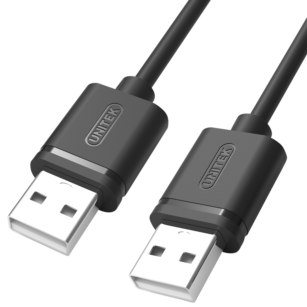 Kabllo Unitek Y-C442GBK, USB 2.0 AM-AM, 1.5m, e zezë