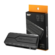 Kontrollues ventilatorësh DarkFlash RC2, PWM dhe ARGB, sinkronizim 5V 3 Pin, i zi