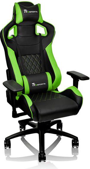 Karrige lojërash Tt eSPORTS GT-Fit, ergonomike, e gjelbër/e zezë