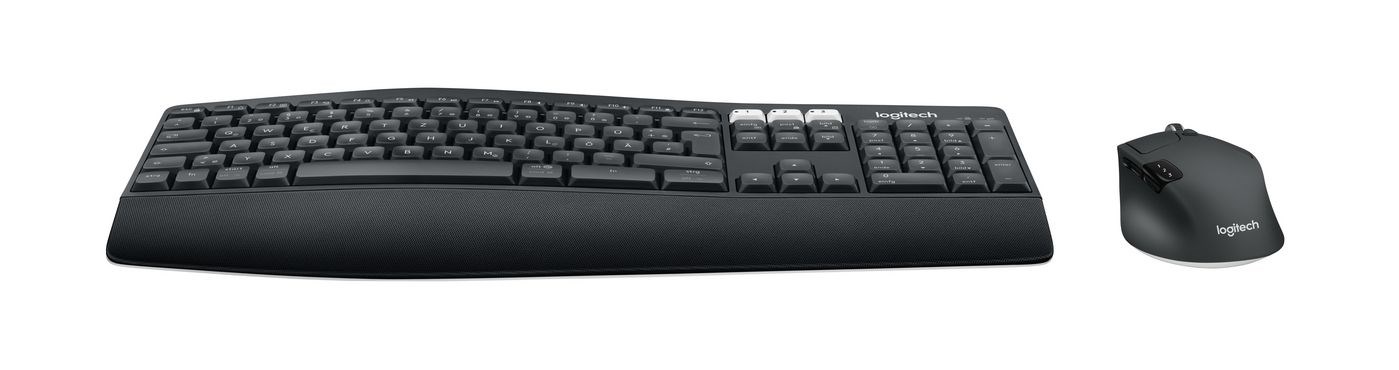 Set tastierë dhe maus Logitech MK850, QWERTZ Gjerman, Bluetooth, 2.4GHz, e zezë