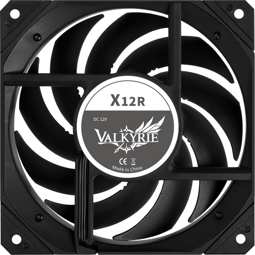 Ftohës Valkyrie X12 ARGB Reverse, 120 mm, i zi