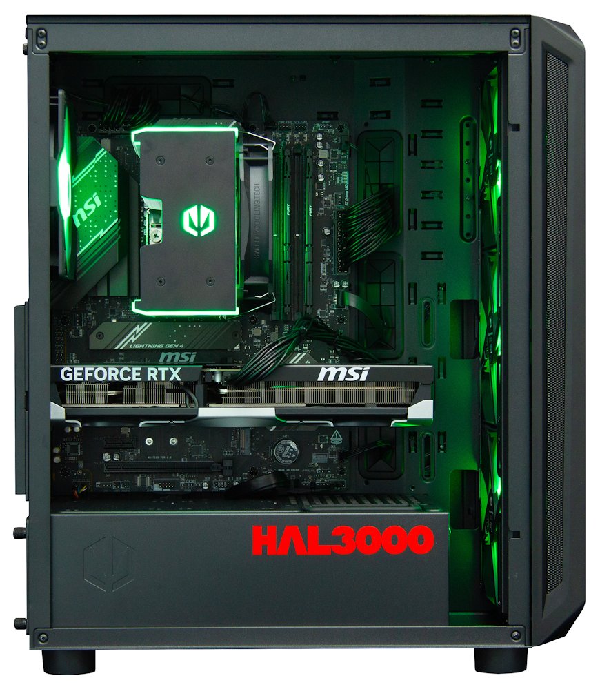 Kompjuter HAL3000 Alfa Gamer Pro Ti, AMD Ryzen 7 7800X3D, 32GB RAM DDR5, 2TB PCIe4 SSD, NVIDIA RTX 5070 Ti, i zi