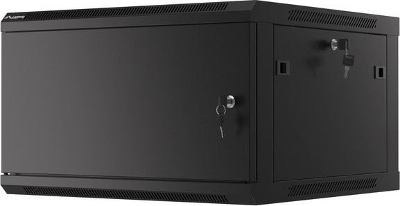 Kabinet muri Lanberg WF01-6606-00B, 19", 6U, i zi
