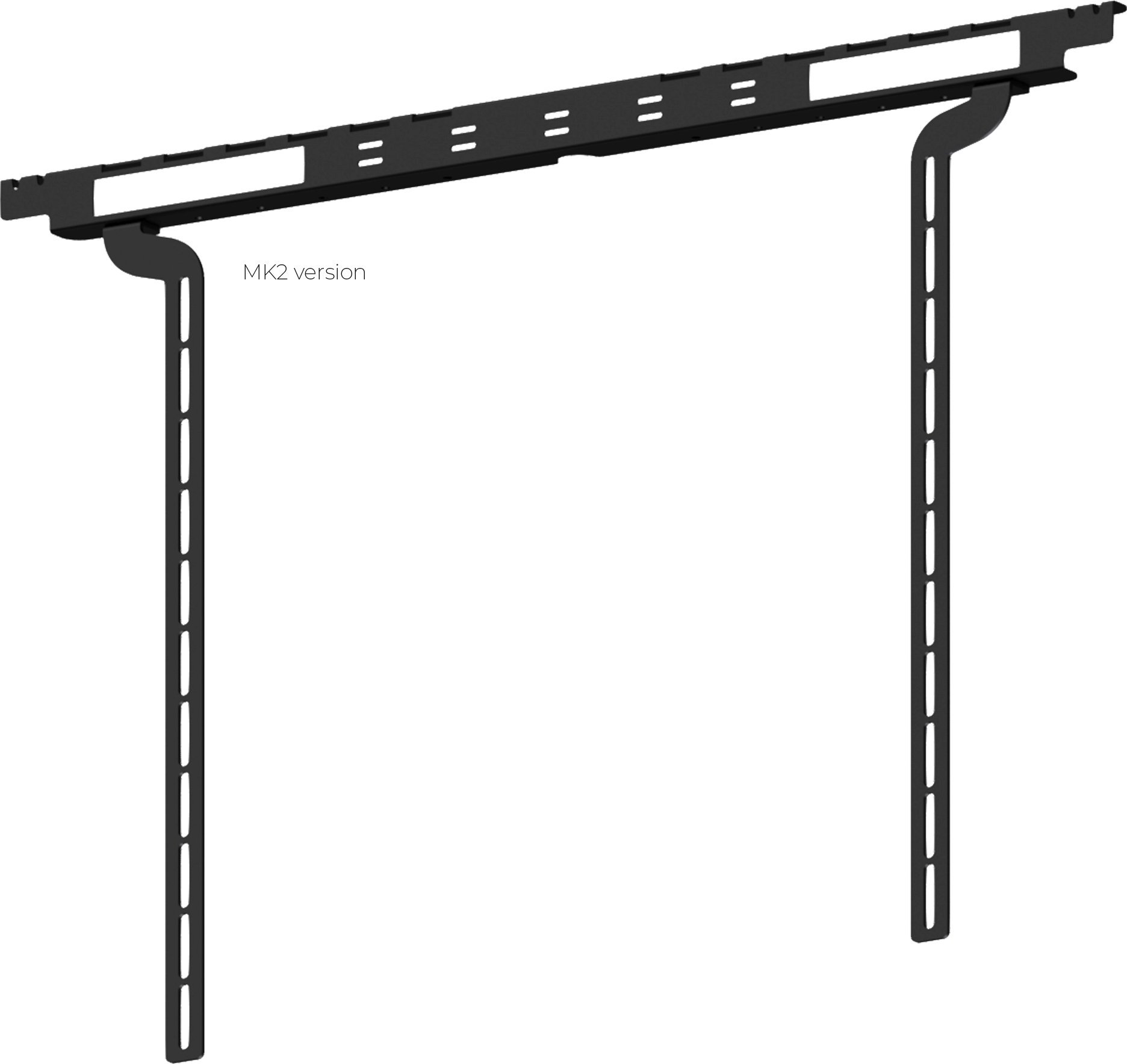 Mbajtëse TV për soundbar Audac MBK440MK2/B, për IMEO2, VESA100 deri 800, e zezë
