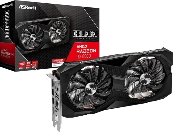 Kartelë grafike ASRock Radeon RX 6600 Challenger D 8GB GDDR6