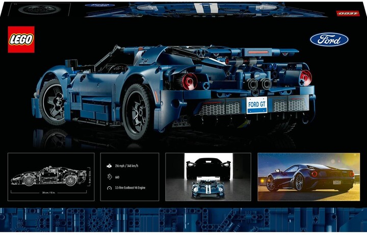 Set LEGO® Technic 42154 2022 Ford GT, 1,466 pjesë