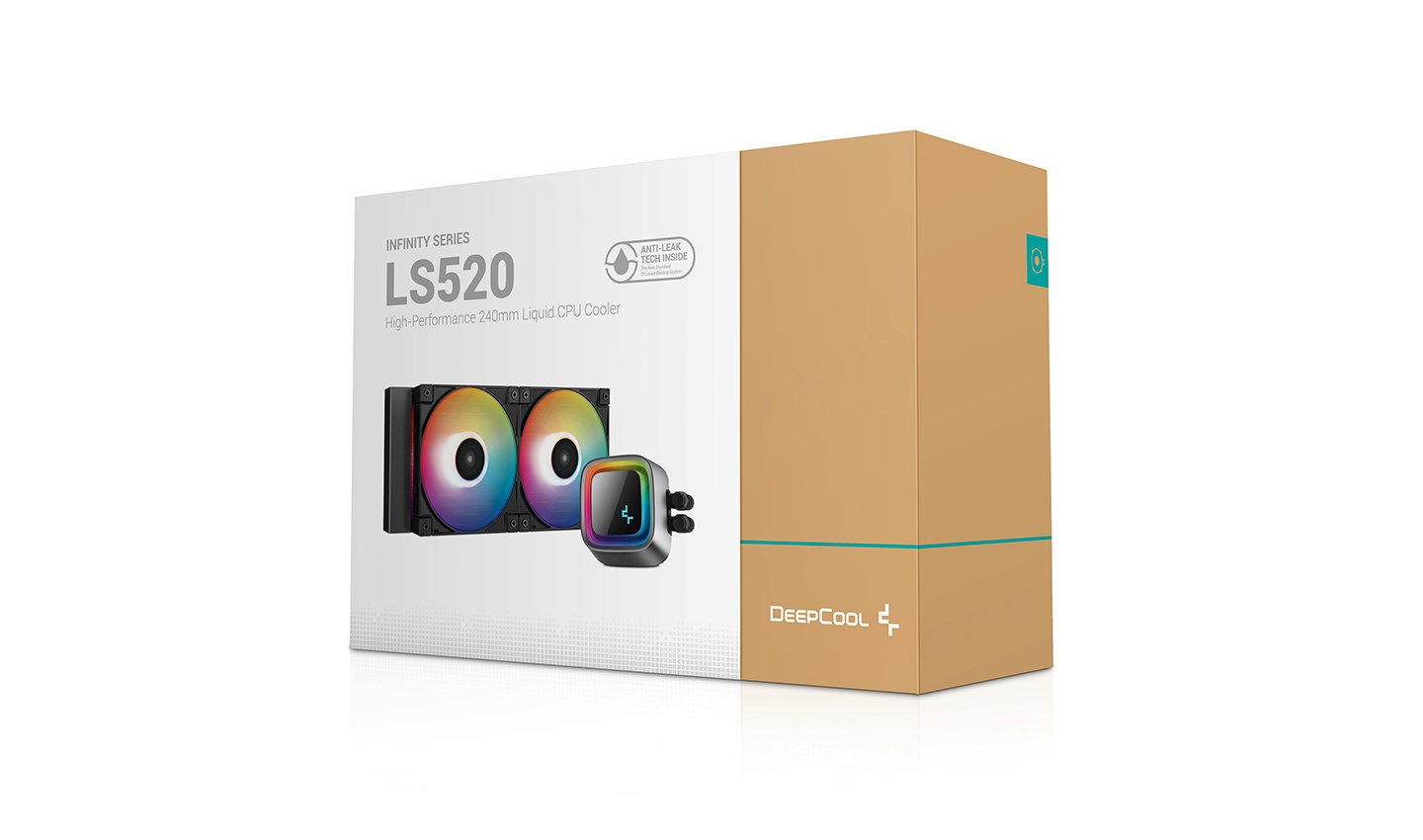 Ftohës me ujë Deepcool LS520, 12 cm, i zi