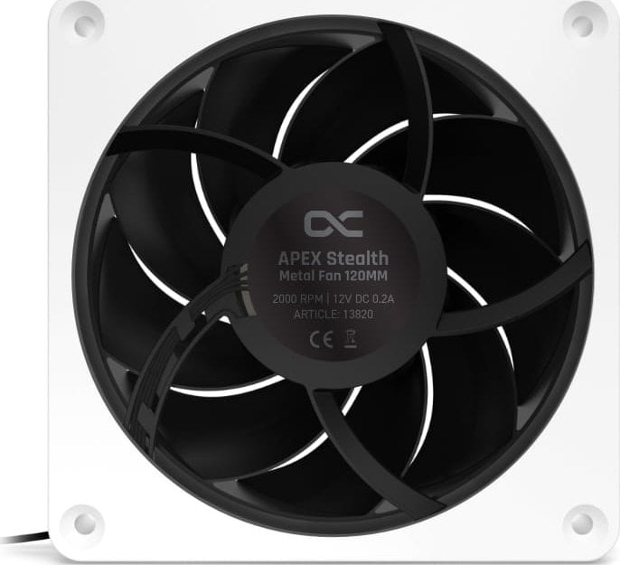 Ftohës Alphacool Apex Stealth Metal, 120 mm, i bardhë