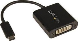 Adapter video StarTech USB C në DVI, 1920x1200, i zi