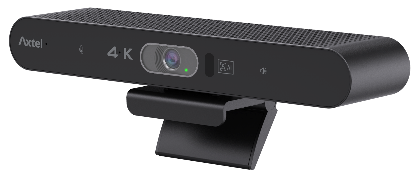 Webcam Axtel 4K Ultra HD Video Bar Mini, rezolucion 4K, kompakte, e zezë