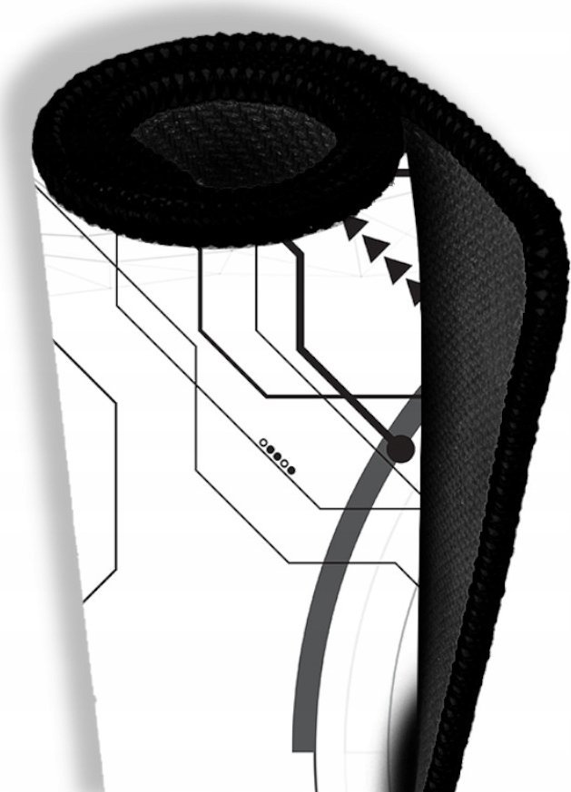 Mousepad gaming AQIRYS Gruis White, XL, i bardhë