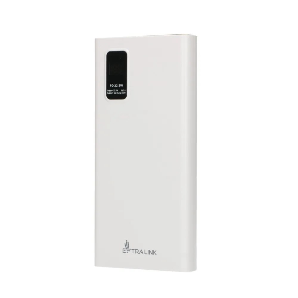 Power bank Extralink EPB-067W, 10000mAh, i bardhë