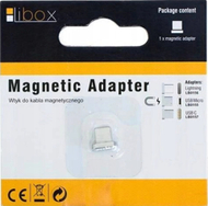 Adapter USB Libox LB0157, USB C magnetik, argjendtë