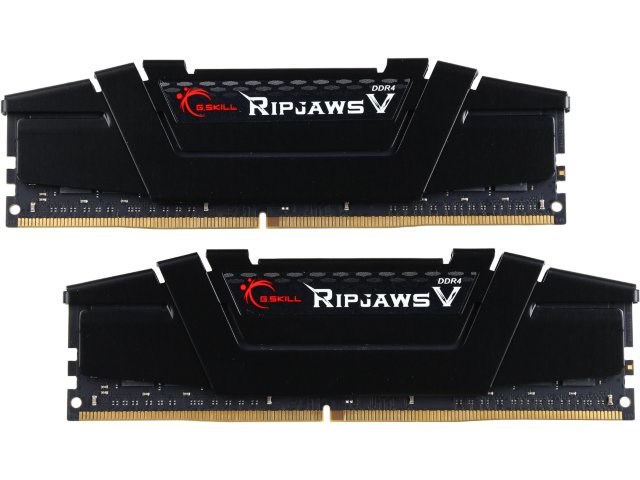 Memorie G.Skill Ripjaws V, 32 GB, DDR4, 3200 MHz, CL14, e zezë
